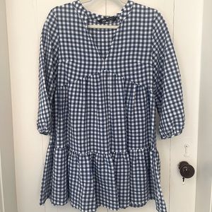 Zara - Sun/Beach Dress - Blue Gingham in XS